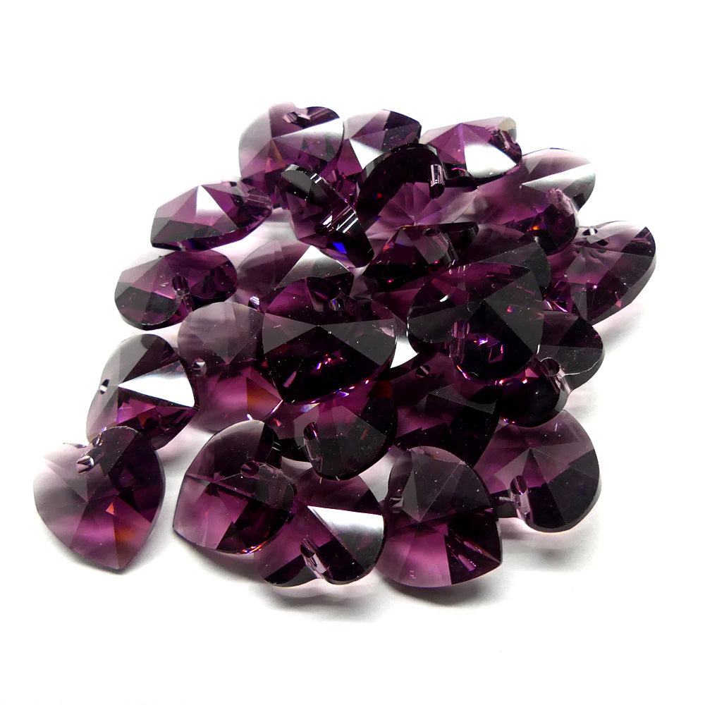 Coeur 10 - Améthyste (1 pce)