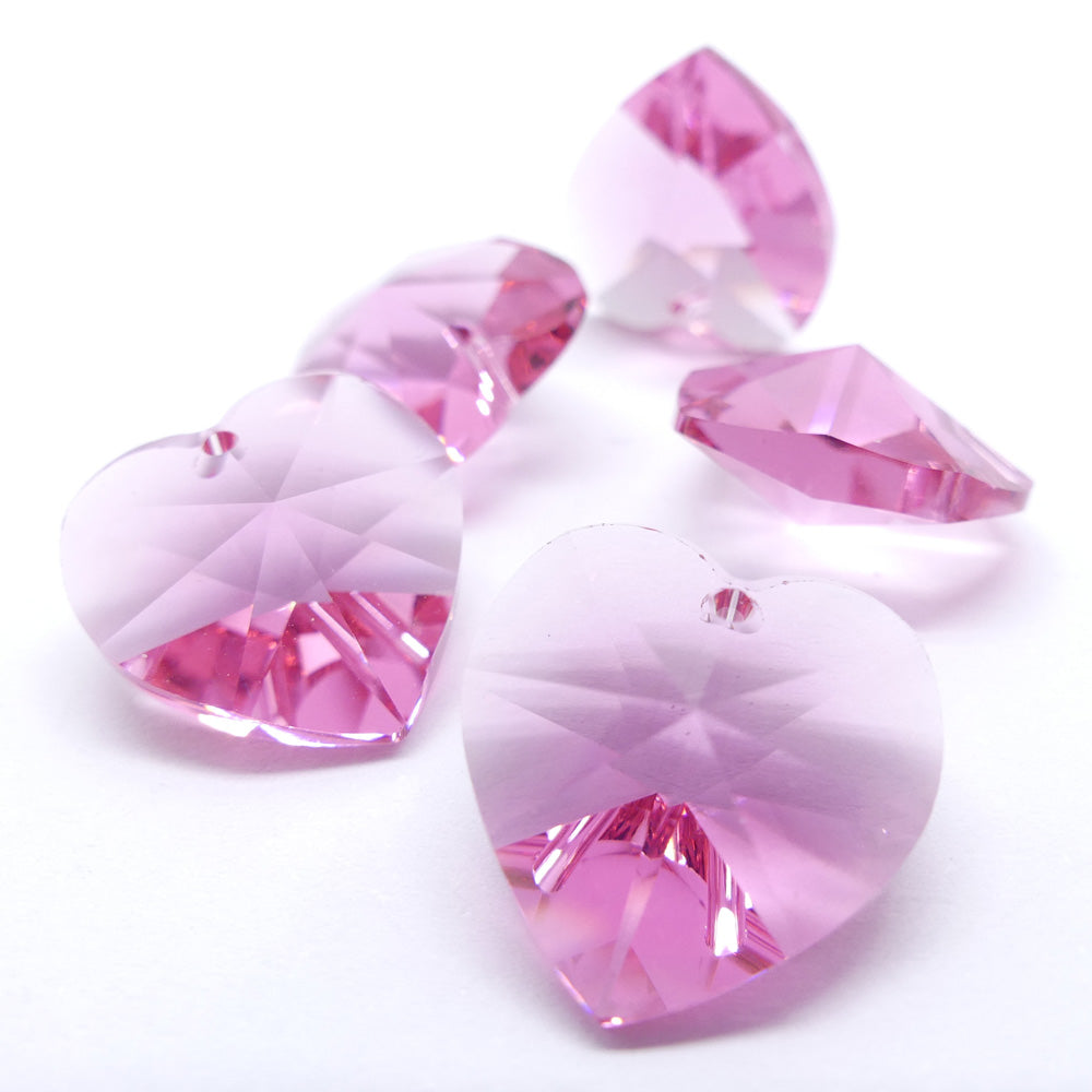 Coeur 18 - Rose (1 pce)