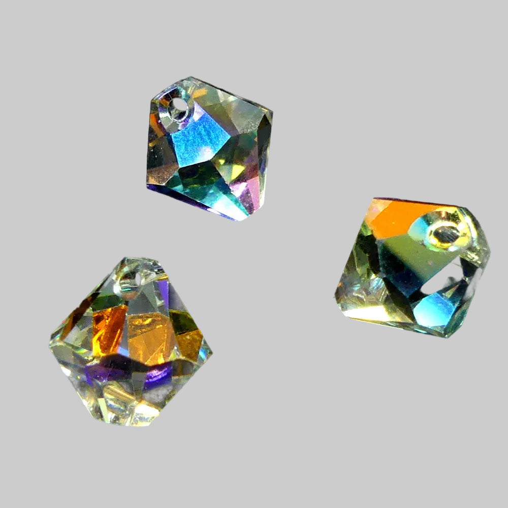 Bicone pendentif 8 - Crystal AB (5 pces)