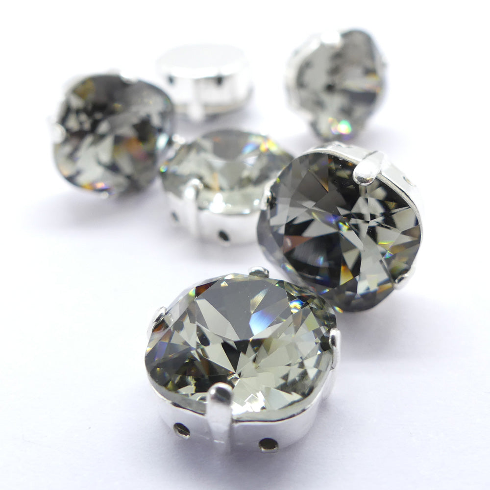 Carré monté 12 - Diamant noir 