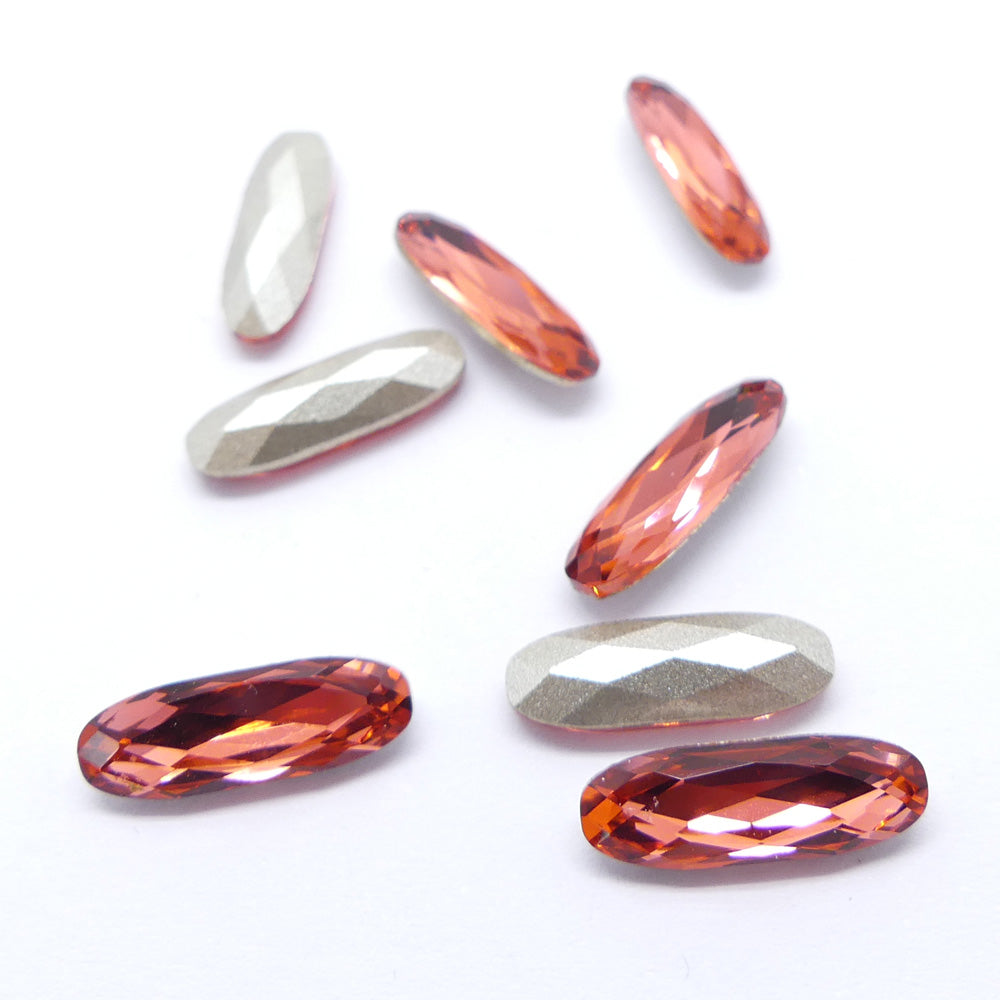 Long ovale 15 x 5 mm - Padparadscha (à la pièce)