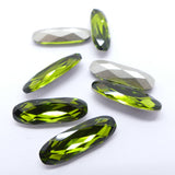 Long Ovale 21 x 7 mm -Vert Olivine
