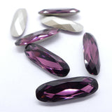 Couches ovales 21 x 7 mm - améthyste violet