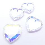 Coeur plat 18  - Crystal AB (à la pièce)