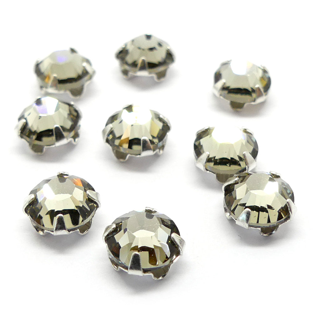 Rose Xilion HF montée 6 mm - Black Diamond (5 pces)