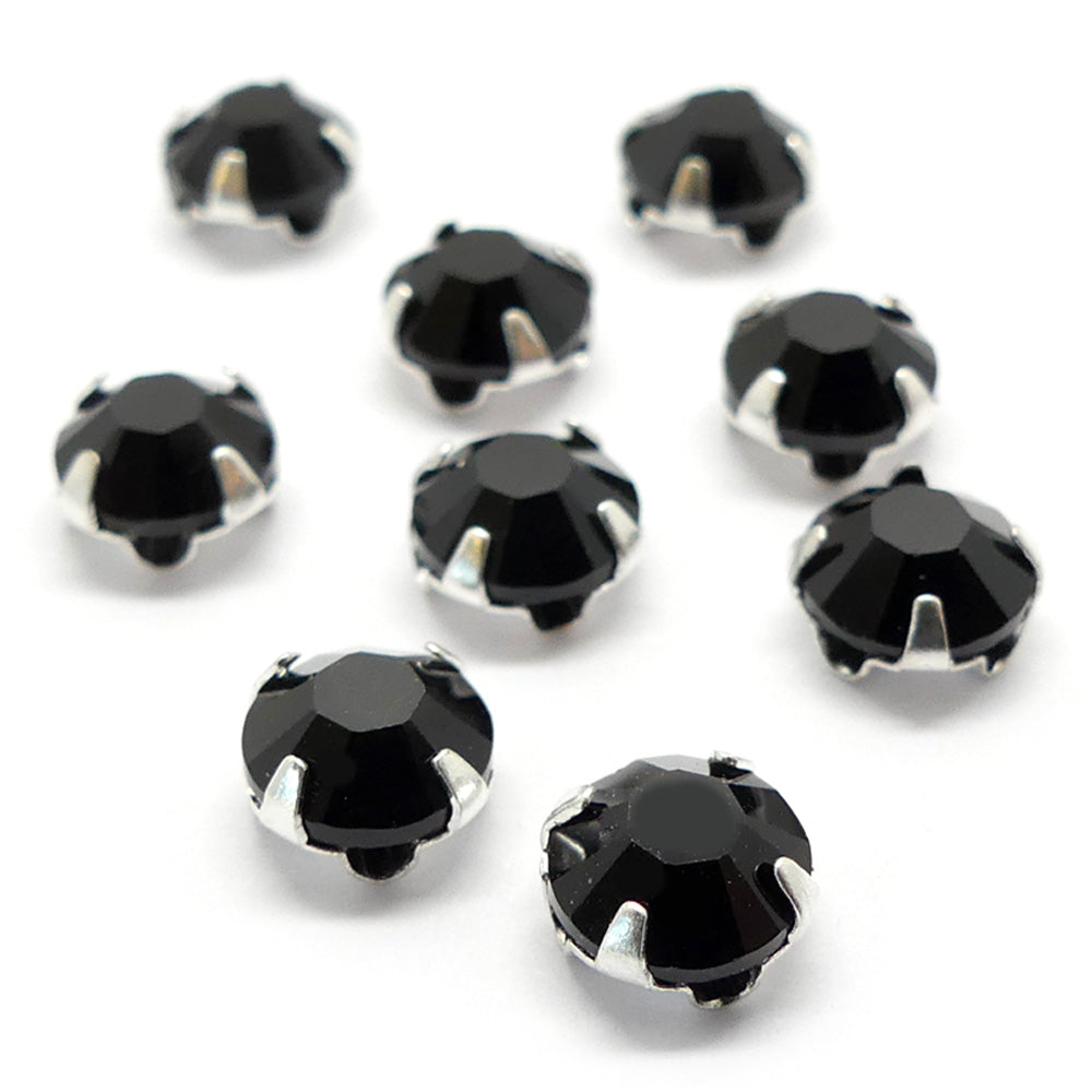 Rose Xilion HF montée 6 mm - Jet (5 pces)