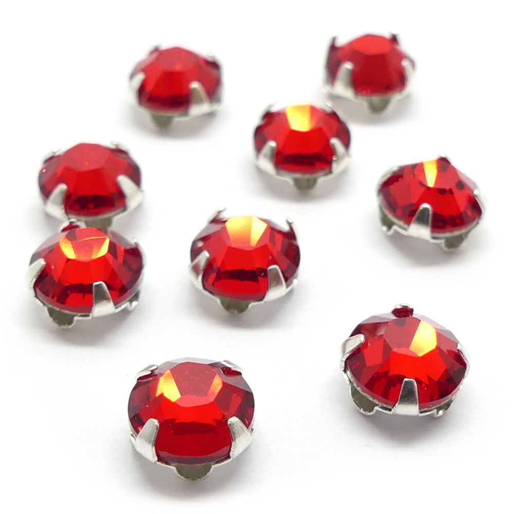 Rose Xilion HF montée 6 mm - Light Siam (5 pces)