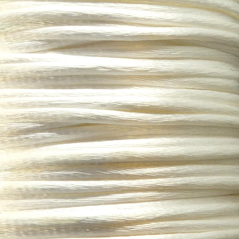Cordon de satin - Blanc 3 mm (à la pièce)