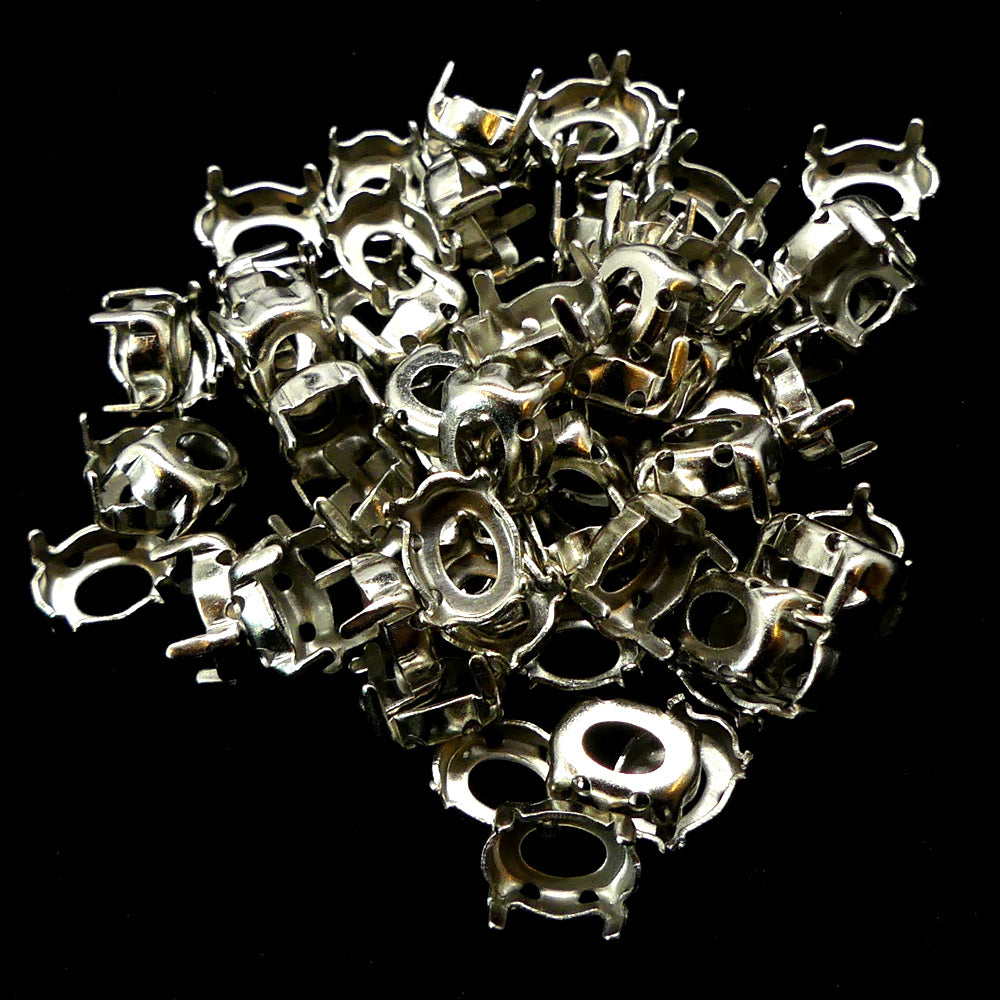 Sertissage pour cabochon ovale « Yeux de Chat » (10 pces)