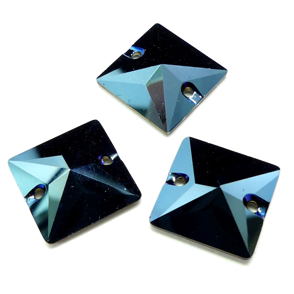 Solitaire carré 16 - Metallic Blue (1 pce)