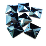 Solitaire carré 16 - Metallic Blue (1 pce)