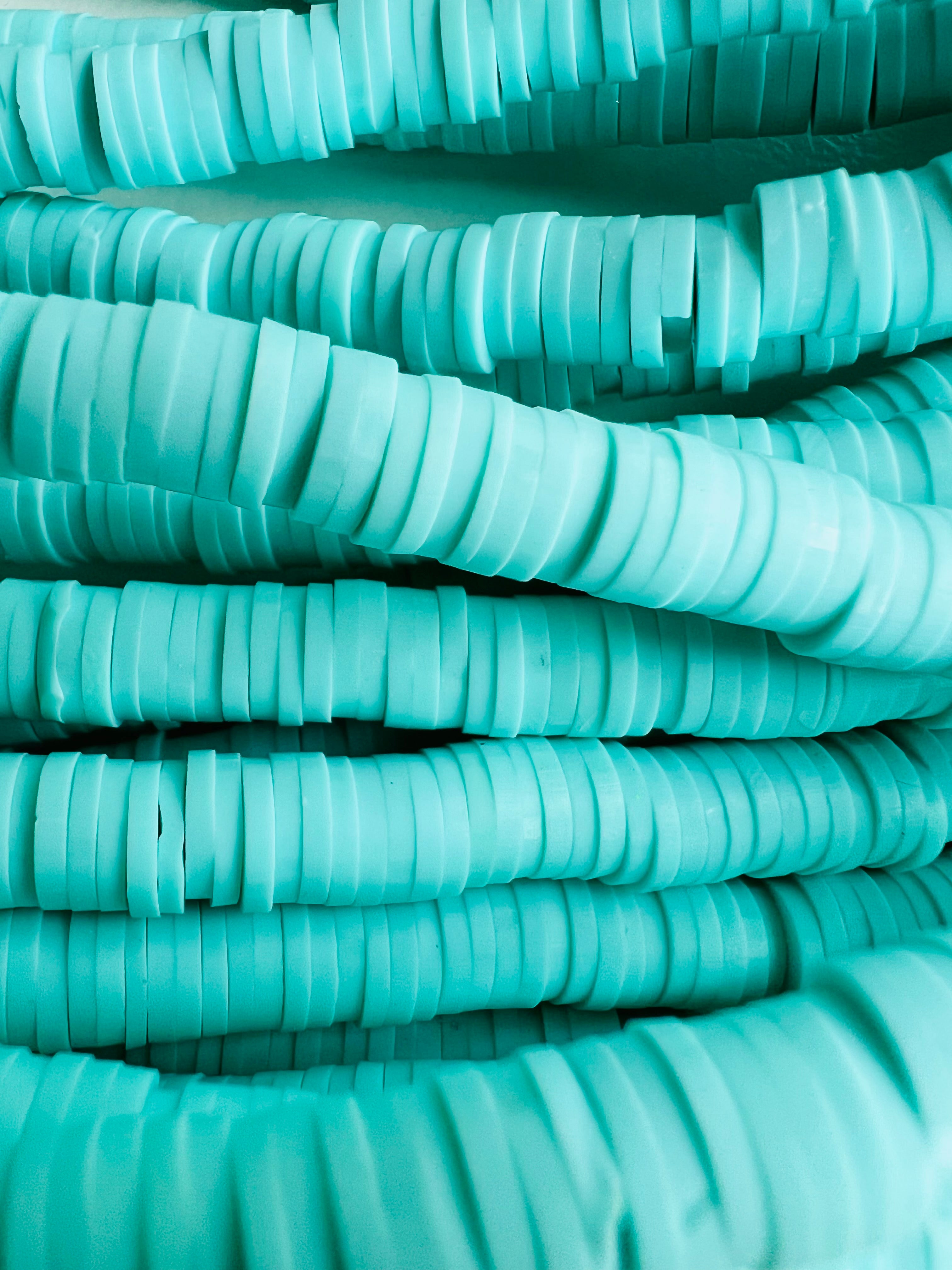 Perles Heishi - Turquoise (5 g ~100 pces)