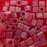 Toho - Cube 4 - Trans Rainbow Frosted Ruby 