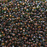 Toho - Mini Rocaille 15 - Peridot Oxblood  