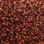 Toho - Mini Rocaille 15 - Transparent Frosted Smocky Topaz  