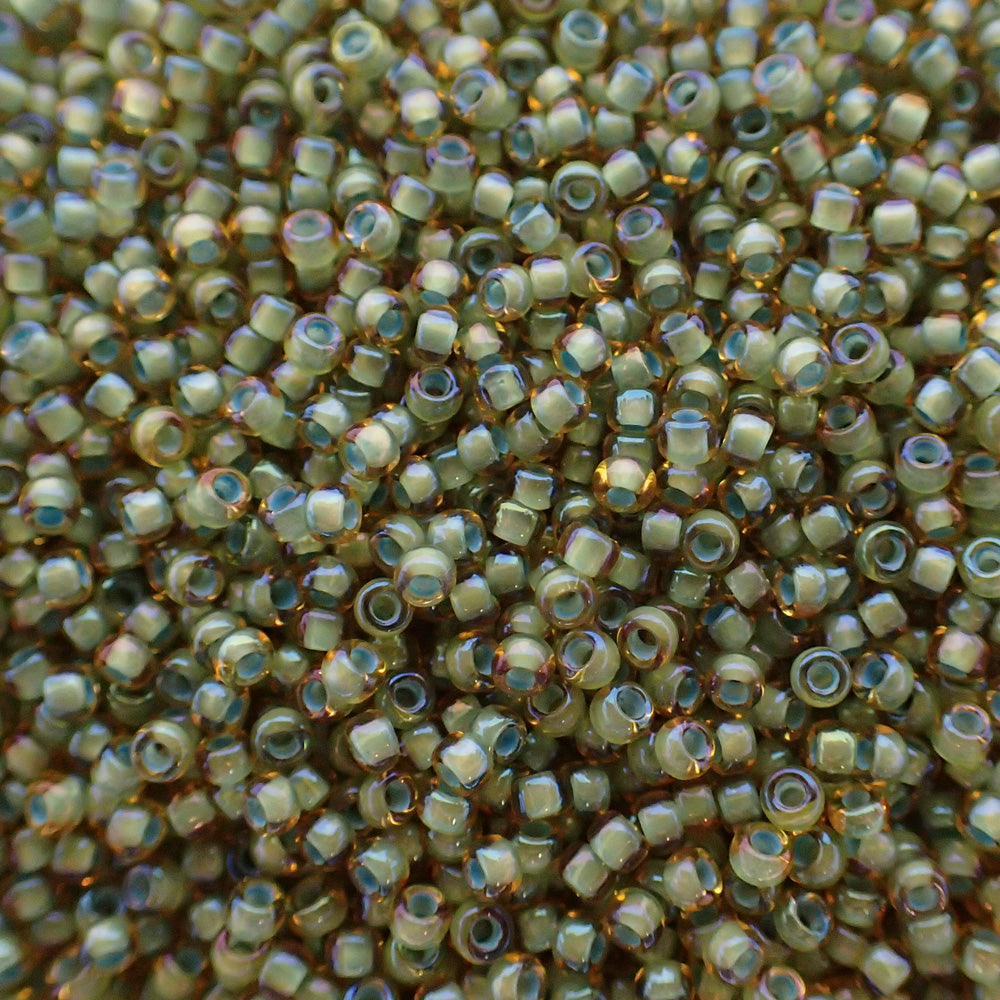 Toho - Mini Rocaille 15 - Rainbow Light Topaz Sea Foam 