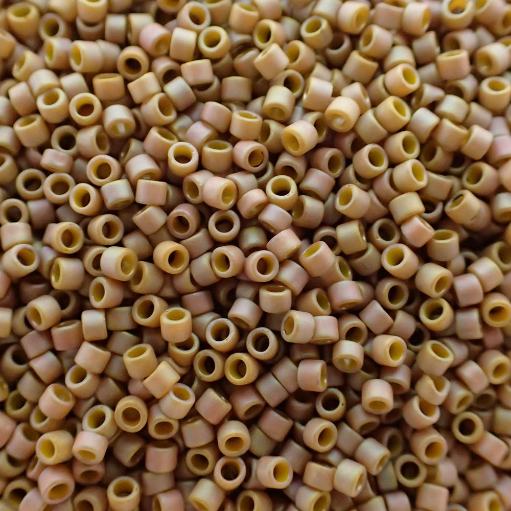 Toho - Treasure 11 - Opaque Rainbow Frosted Khaki (4g)