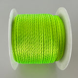 Cordon de Nylon - Vert Fluo 2 mm (au mètre)
