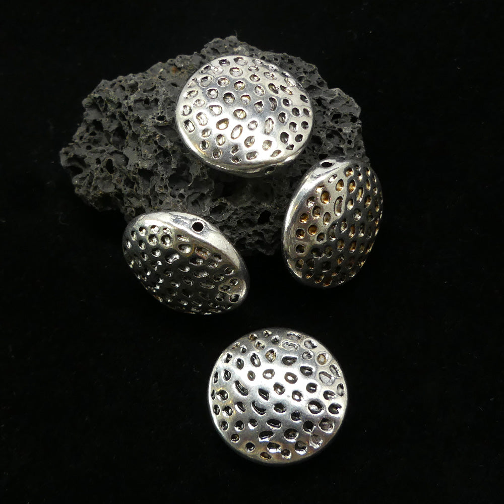 Perle Plate Ronde 17 mm (5 pces)