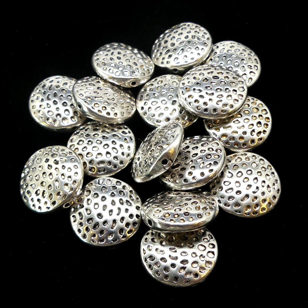 Perle Plate Ronde 17 mm (5 pces)