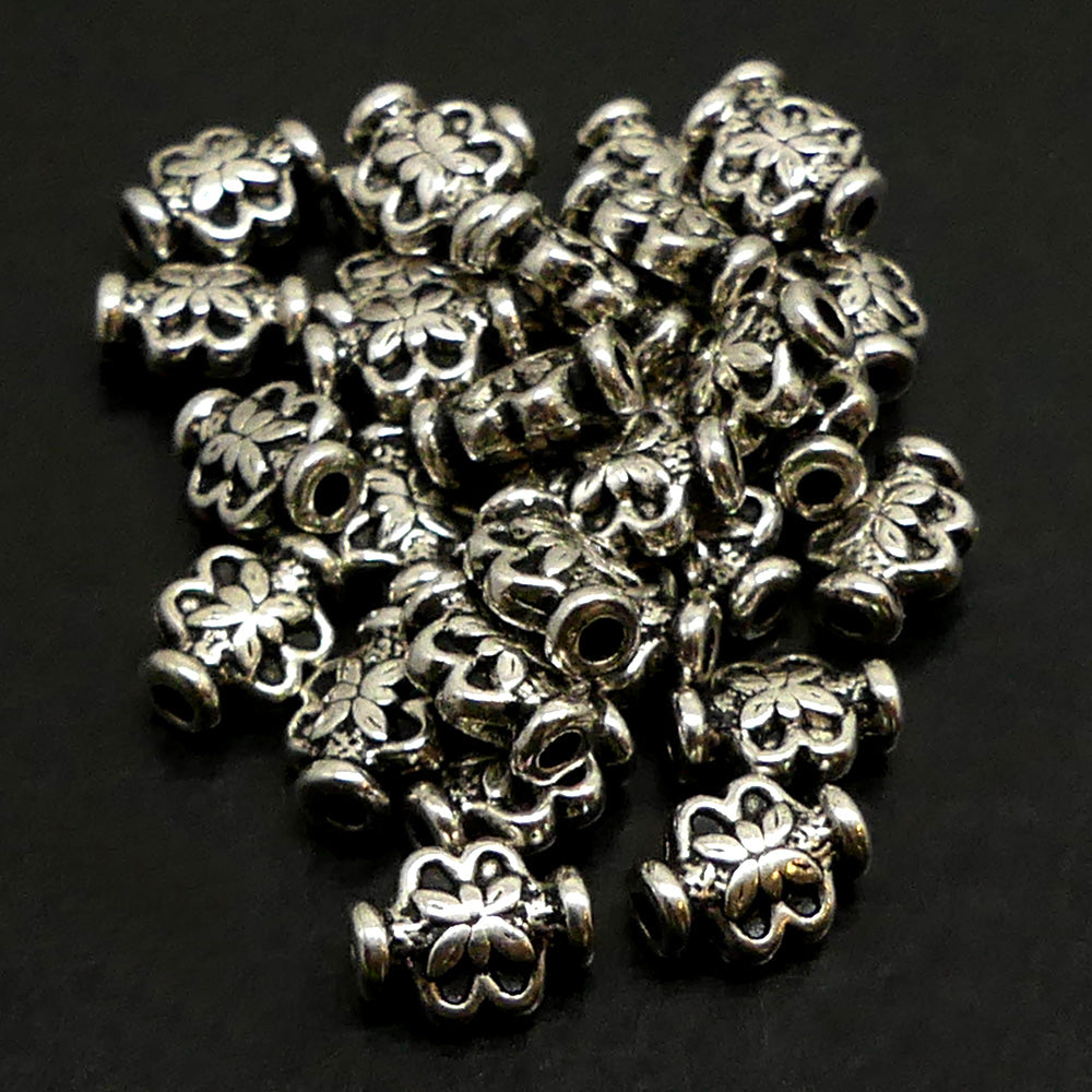 Perle style Tibet Tube Papillon (10 pces)