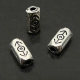 Tube hexagonal style Tibet  (20 pces)