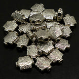 Perle style Tibet carée 9.5 x 8 mm (10 pces)