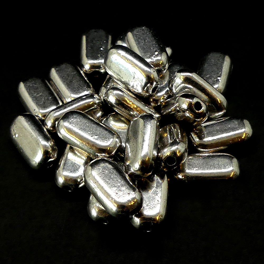 Perle argentée 14 x 7 x 5 (10 pces)
