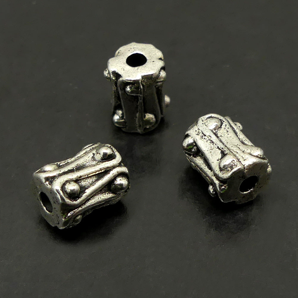 Perle Tambour style Tibet (10 pces)