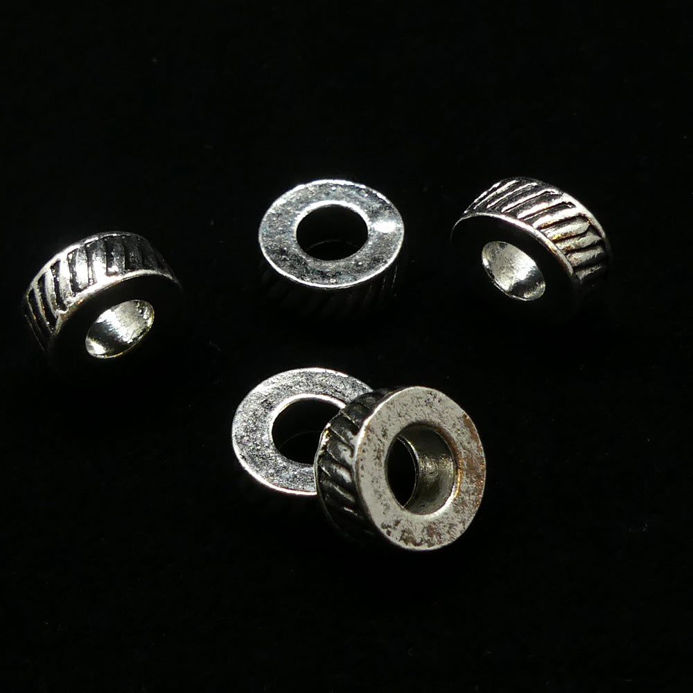 Rondelle Striée 9.5 mm (5 pièces)