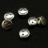 Perle Smiley 6 mm - Argenté (10 pces) 