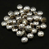 Perle Smiley 6 mm - Argenté (10 pces) 