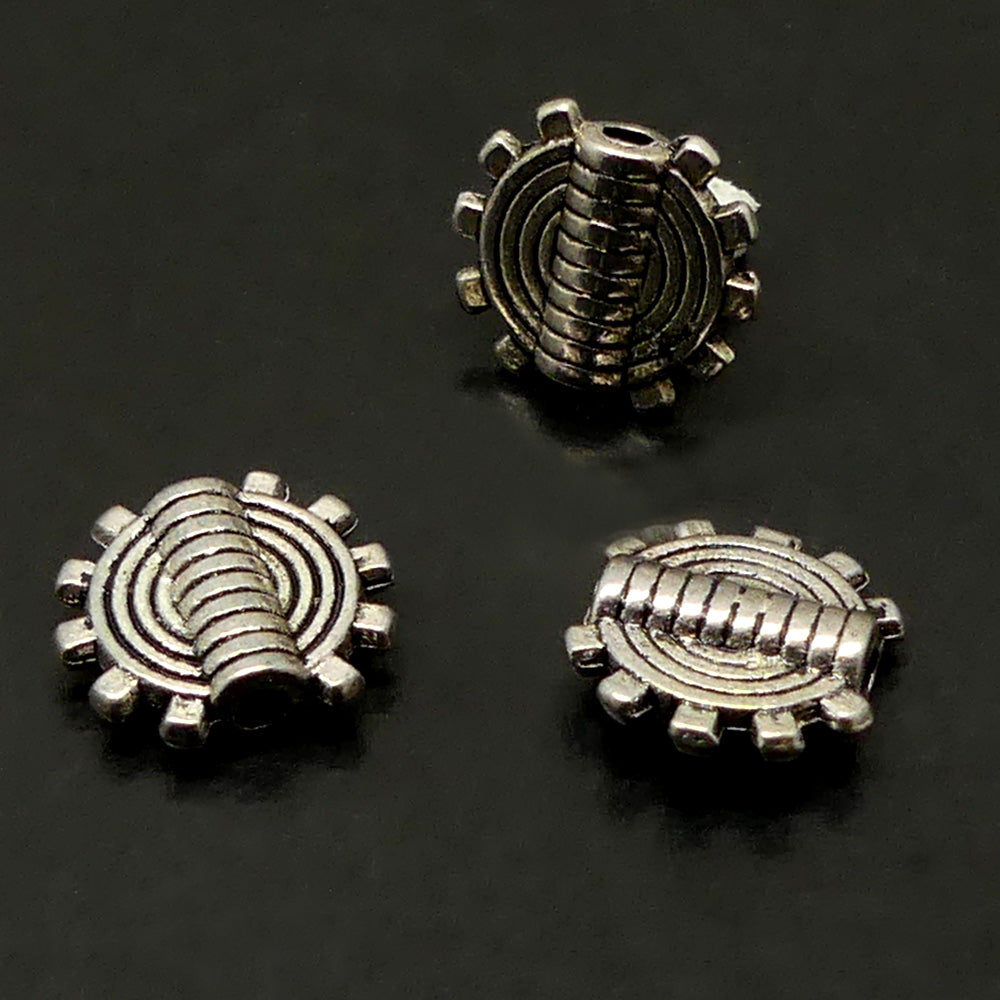 Perle disque soleil (5 pces)