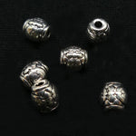 Tambour 6 x 6 mm - Argenté (10 pièces)