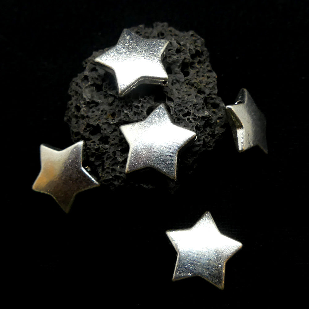 Etoile 14 mm  - Argenté (5 pces)
