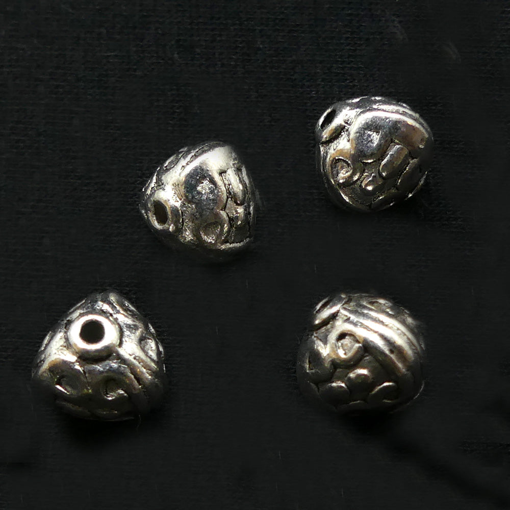 Perle Triangle 9 x 9 - Argenté (5 pièces)