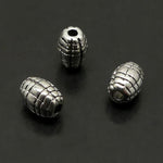 Perle grenade style Tibétain - Argent antique (10 pces)
