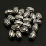 Perle grenade style Tibétain - Argent antique (10 pces)