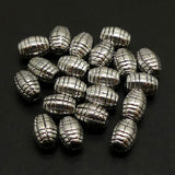 Perle grenade style Tibétain - Argent antique (10 pces)