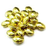 Perle Ovale 14 mm -  Doré (5 pces)