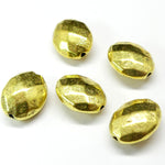 Perle Ovale 14 mm -  Doré (5 pces)