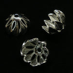 Couvre-Perle fleur 16 mm - Argent antique (1 pce)