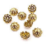 Couvre-Perle fleur 16 mm - Or antique (1 pce)