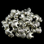 Perle éléphant style Tibet - Argenté (5 pces)