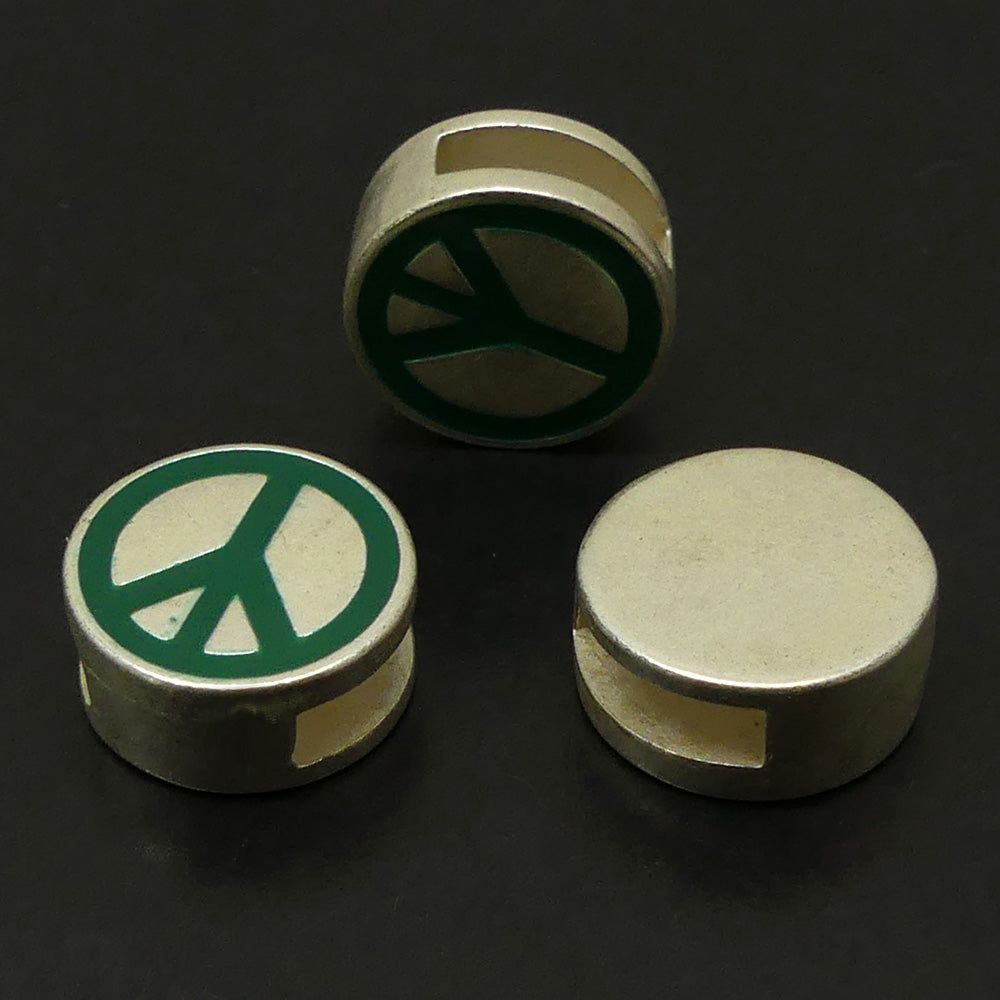 Passant "Peace & Love" vert (1 pce)