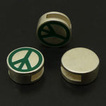 Passant "Peace & Love" vert (1 pce)