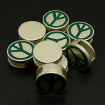 Passant "Peace & Love" vert (1 pce)