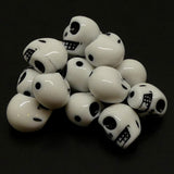 Crâne Acryl Blanc (5 pces)