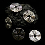 Rondelle Plate Argentée (10 pces)