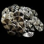 Rondelle Plate Argentée (10 pces)